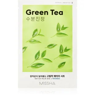 Missha Airy Fit Sheet Maseczka w płacie Green Tea - Maseczki do twarzy - miniaturka - grafika 1