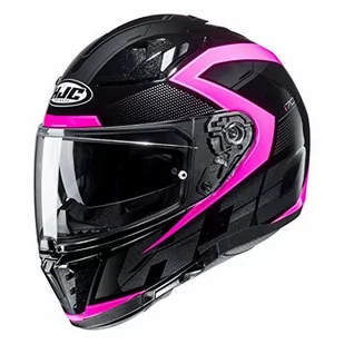 HJC damski kask motocyklowy, czarny/różowy, rozmiar S - Kaski motocyklowe - miniaturka - grafika 1