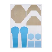 Tarcze i kulochwyty - Tarcza strzelecka IPSC trening 2 - pakiet 50 szt. - miniaturka - grafika 1