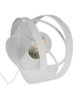 Lampex Ringo lampka stołowa 1-punktowa biała LPX0098/LM - Lampy stojące - miniaturka - grafika 1