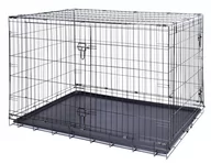 Sprzęt podróżny i transportery dla psów - Klatka metalowa dla zwierząt 122 x 76 x 81 cm - miniaturka - grafika 1