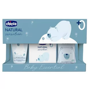 Chicco Natural Sensation Baby Essential zestaw płyn do ciała i włosów 200ml + balsam do ciała 100ml + woda perfumowana 100ml - Balsamy i oliwki dla dzieci - miniaturka - grafika 1