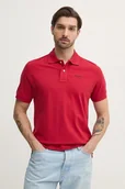 Koszulki męskie - Pepe Jeans polo bawełniane ESSENTIAL POLO CONTRAST LOGO męski kolor czerwony gładki PM542298 - miniaturka - grafika 1