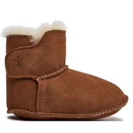 Buty dla dziewczynek - Śniegowce EMU Australia Baby Bootie B10310 Brązowy - miniaturka - grafika 1