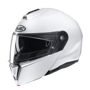 HJC i90 Solid Pearl White L - Kaski motocyklowe - miniaturka - grafika 1