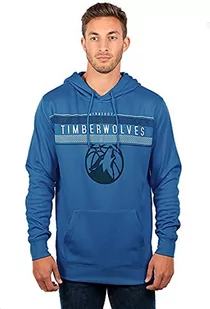Unk NBA Męska bluza z kapturem Midtown męska NBA polarowa bluza z kapturem niebieski (Midnight Blue) L - Bluzy męskie - miniaturka - grafika 1