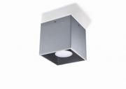 Lampy sufitowe - Sollux Lighting Quad lampa sufitowa 1-punktowa szara SL.0024 - miniaturka - grafika 1