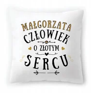 Poduszki dekoracyjne - Poduszka Dla Małgorzaty na Urodziny na Prezent z Nadrukiem ze Zdjęciem - miniaturka - grafika 1