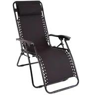 Fotele i krzesła ogrodowe - Fotel ogrodowy PATIO Relax Czarny - miniaturka - grafika 1