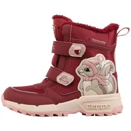 Śniegowce damskie - Kappa Deutschland Unisex dziecięcy kod stylu: 261045k Flake Ii Tex K Girls śniegowce, Dk Red Rosé, 33 EU - miniaturka - grafika 1