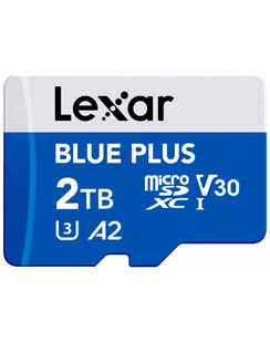 lexar Karta pamięci microSD 2TB C10 A2 U3 V30 170MB/s Blue Plus LMSBLPL002T-BNANG - Karty pamięci - miniaturka - grafika 1