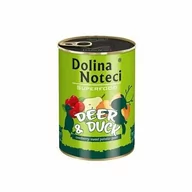 Mokra karma dla psów - Dolina Noteci Superfood Jeleń i Kaczka 6x 400g - miniaturka - grafika 1