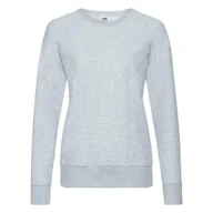 Bluzy damskie - Bluza damska z lekkiego materiału Lightweight Fruit of the Loom - Heather Grey XXL - miniaturka - grafika 1