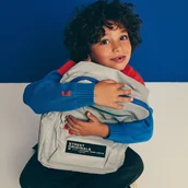 Plecaki - Reserved - Odblaskowy plecak z kieszeniami - Jasny szary - miniaturka - grafika 1