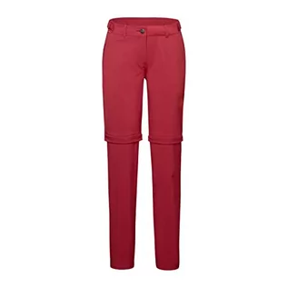 Spodnie damskie - Mammut Damskie spodnie Runbold Zip Off spodnie damskie, krwistoczerwone, 38, krwista czerwień, 38 - grafika 1