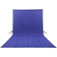 Tła fotograficzne - GlareOne materiałowe Blue Screen Backdrop 3x6 m - niebieskie - miniaturka - grafika 1