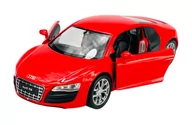 Samochody i pojazdy dla dzieci - WELLY 2009 AUDI R8 COUPE V10 CZERWONY 1:34 SAMOCHÓD NOWY METALOWY MODEL - miniaturka - grafika 1