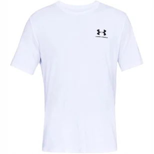 Koszulka męska Under Armour Sportstyle Left Chest SS biała 1326799 100 L - Koszulki męskie - miniaturka - grafika 1
