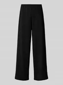 Spodnie damskie - Spodnie o kroju regular fit z szeroką nogawką i elastycznym pasem model ‘BERLIN’ - miniaturka - grafika 1