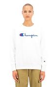Bluzy damskie - Champion, Bluza damska, Reverse Weave Sweatshirt - 113795-WW001, rozmiar S, biały - miniaturka - grafika 1