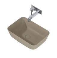 Umywalki - Elita 146027 UMYWALKA nablatowa RENI 46x33 BLAT CERAM FUME MATT - miniaturka - grafika 1