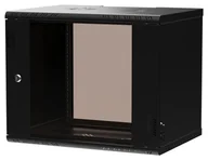 Szafy rack - Extralink Premium EX.39311-9U 600x450 Czarna Szafa rack beznarzędziowy montaż EX.39311 - miniaturka - grafika 1