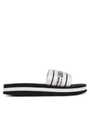 Klapki i japonki damskie - LOVE MOSCHINO Klapki JA28334G0MIX6100 Biały - miniaturka - grafika 1