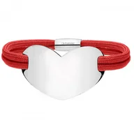 Bransoletki - Czerwona damska Bransoletka HEART - Manoki - miniaturka - grafika 1