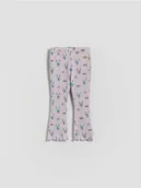Spodnie i spodenki dla dziewczynek - Reserved - Bawełniane legginsy Kicia Kocia - lawendowy - miniaturka - grafika 1