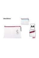 Piórniki - Saszetka A4 siatkowa Eva z suwakiem MIX - miniaturka - grafika 1