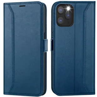 Etui na telefon komórkowy iPhone 11 Pro Max składane etui ochronne, niebieskie - Etui i futerały do telefonów - miniaturka - grafika 1
