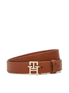 Paski - Tommy Hilfiger Pasek Damski Th Modern 2.5 AW0AW17496 Brązowy - miniaturka - grafika 1