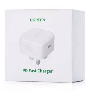 Ugreen ładowarka sieciowa USB Typ C Power Delivery 3.0 Quick Charge 4.0 20W 3A (wtyczka UK) biały (CD137) - Ładowarki do telefonów - miniaturka - grafika 5