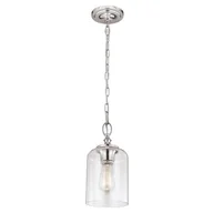 Lampy sufitowe - Elstead Lighting LAMPA wisząca FE/HOUNSLOW/P PN FEISS metalowa OPRAWA Zwis nikiel polerow - miniaturka - grafika 1