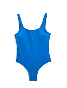 Koton Damski strój kąpielowy Basic U Neck Strappy Padded One Piece, Niebieski (602), 34 - Stroje kąpielowe - miniaturka - grafika 1