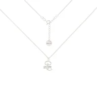 Naszyjniki - Srebrny choker pancerka ze znakiem zodiaku Skorpion - miniaturka - grafika 1