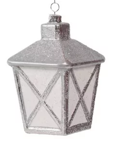 Bombka Biała Latarenka 12Cm - Bombki - miniaturka - grafika 1