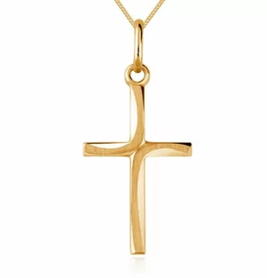 Murrano Złoty Krzyżyk 333 Bello z Łańcuszkiem Grawer ZZ-176_PAN-333-1MM - Biżuteria religijna - miniaturka - grafika 1