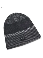 Czapki damskie - Under Armour Czapka beanie "Launch Reflective" w kolorze czarnym - miniaturka - grafika 1
