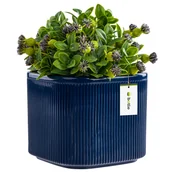 Donice - Doniczka osłonka ceramiczna Granatowa 14,5 cm H13,5 cm Połysk Nowoczesna Stylowa - miniaturka - grafika 1