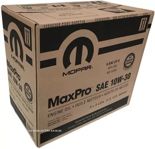 Karton oleju silnikowego 10W30 MOPAR GF-5 MS-6395 15l - Oleje silnikowe - miniaturka - grafika 2