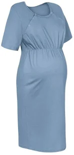 Koszula ciążowa do karmienia jeans M Luna Infantilo - Piżamy ciążowe - miniaturka - grafika 1