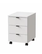 Szafki biurowe - Kontenerek pod biurko mobilny biel arktyczna, kontenerek do domu - miniaturka - grafika 1