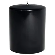 Świece - Świeca klubowa lakier czarna 7 x 5,8 cm - miniaturka - grafika 1