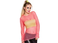 Stroje karnawałowe - Koszulka kabaretka neonowa różowa dla kobiety - miniaturka - grafika 1