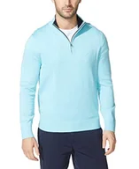 Swetry męskie - Nautica Sweter męski z zamkiem 1/4, Zjeżdżalnia wodne, XXL - miniaturka - grafika 1