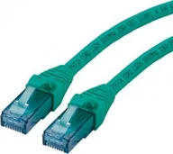 Patchcordy - Roline ROLINE UTP Patchcord Cat.6a Component Level, LSOH, zielony, 7.5 m - miniaturka - grafika 1
