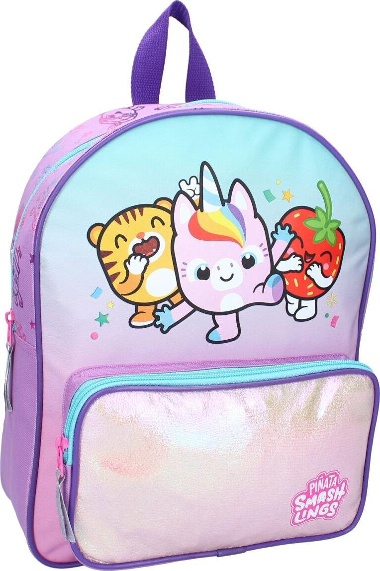 Plecak dziecięcy Piñata Smashlings - Fioletowy plecak szkolny z wesołym motywem