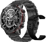 Smartwatch - Rubicon RNCF18 czarny + czarny pasek - miniaturka - grafika 1