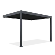 Kratki i pergole - Automatyczna pergola przyścienna z oświetleniem ELEGANCE WALL AUTOMATIC 3x4 Anthracite - Gutroof - miniaturka - grafika 1